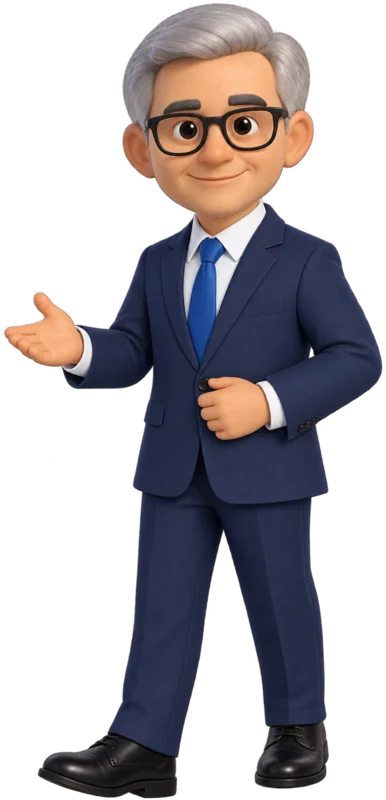 Sven welcoming with an open hand